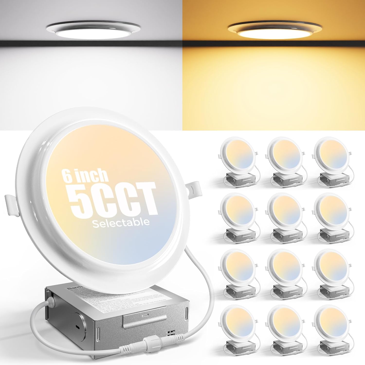 barrina 12 pack led lights