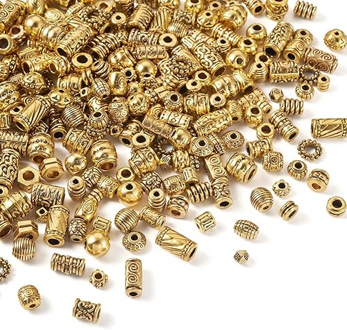 Miniatura 9 de Cheriswelry 100 cuentas de aleación de estrella de mar de plata antigua de 0.531 in, cuentas espaciadoras de estrellas de mar estilo tibetano,