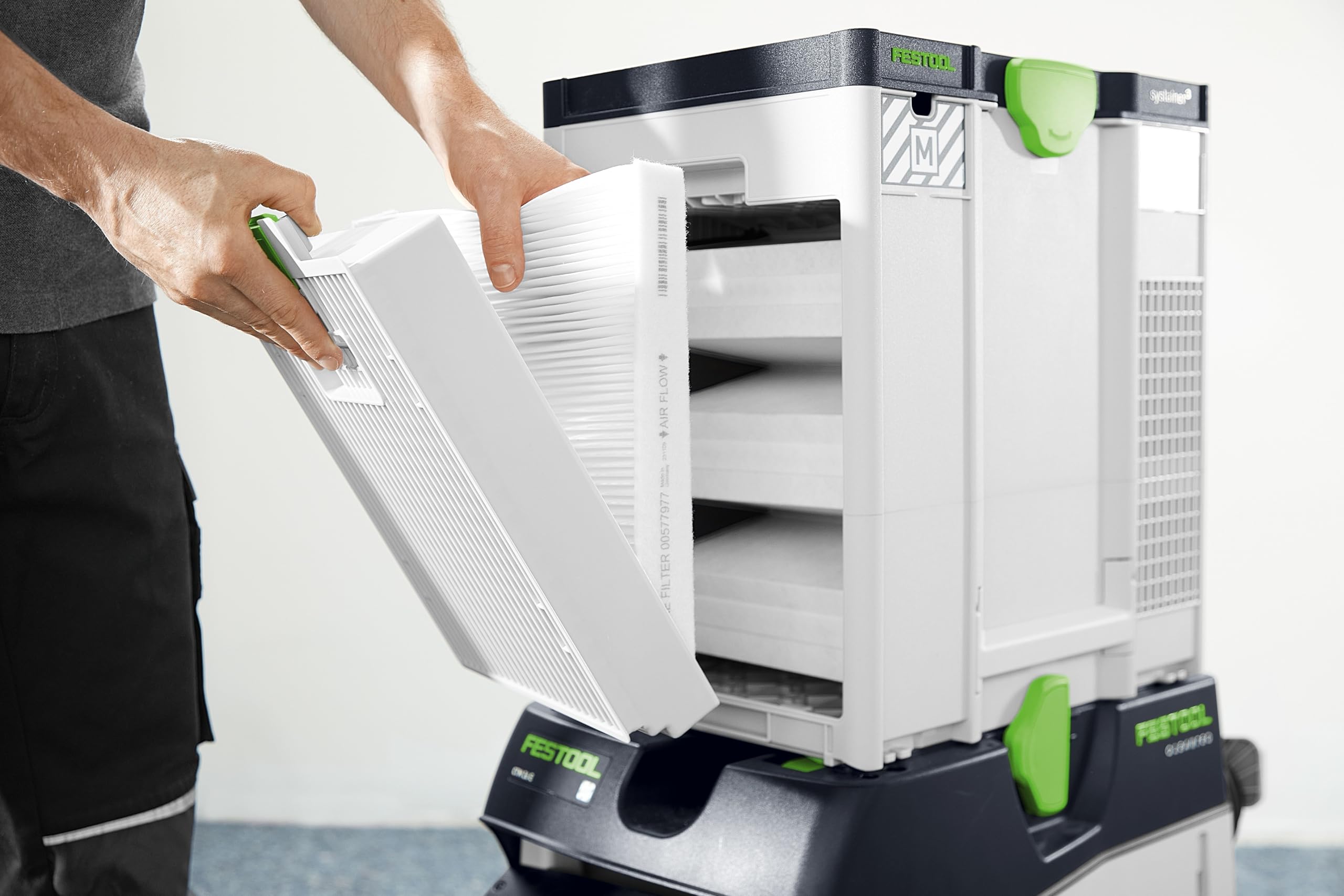Festool Prefiltro – Filtro para purificador de aire para proteger el filtro principal, apto para purificador de aire SYS-Air, 5 unidades | Compatible con SYS-AIR M y H - Cambio sin herramientas - Protege el filtro principal