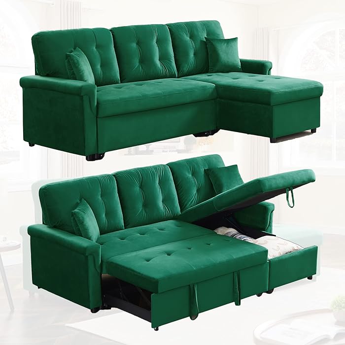 Buy Living Room Furniture, Convertible LShaped Sectional Sofa, Yoglad