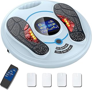Creliver TENS & EMS Foot Massager for Neuropathy Pain Relief,Foot Nerve Muscle Stimulator,Effectively Relieves Legs and Feet Fatigue and Pain,Improves Blood Circulation and Reduces Spasms