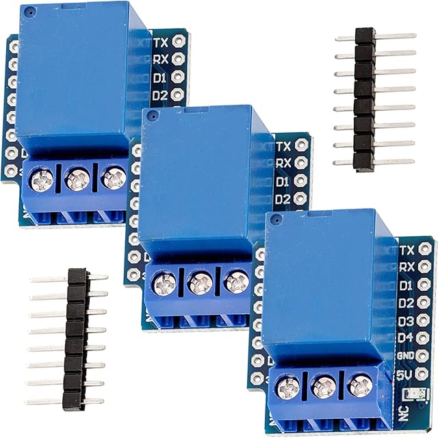 AZDelivery 3 x Relay Shield for D1 Mini including eBook