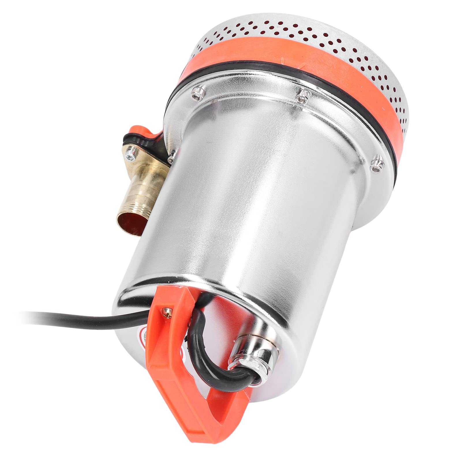 Pompa Głębinowa Pompa Głębinowa DC 24 V Solarna Wodna Stal Nierdzewna 500 W H 10 M Głowica Silnik z Drutu Miedzianego [Marka] z 1-calowym Wylotem do Drenażu Zbiornika