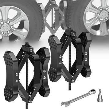 X-Shaped Wheel Chocks for RV Camper Travel Trailer, Allow Drill Adjust,2PCS