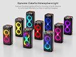 Machine à karaoké pour adultes, Haut-parleur Bluetooth portable avec 2 Microphones sans fil, PA Système avec lumières Disco pour grande fête, extérieur, supports USB/TF/REC/AUX, Cadeaux idéals pour la famille, musique
