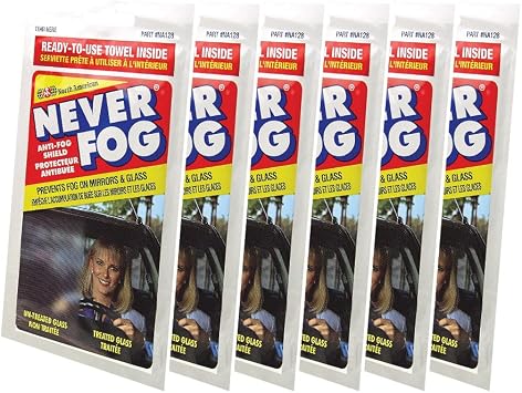 Blue-Magic Towelettes Pack with 6X Single Packs Never Fog