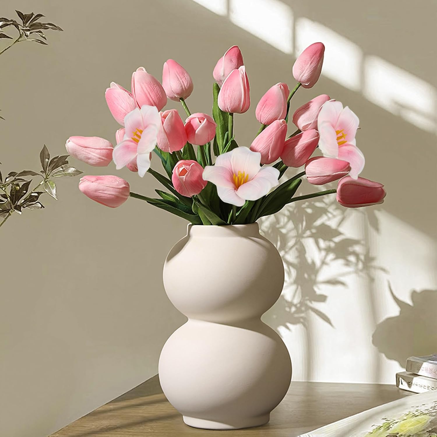 Pusuny 15 Pcs Artificial Tulips...