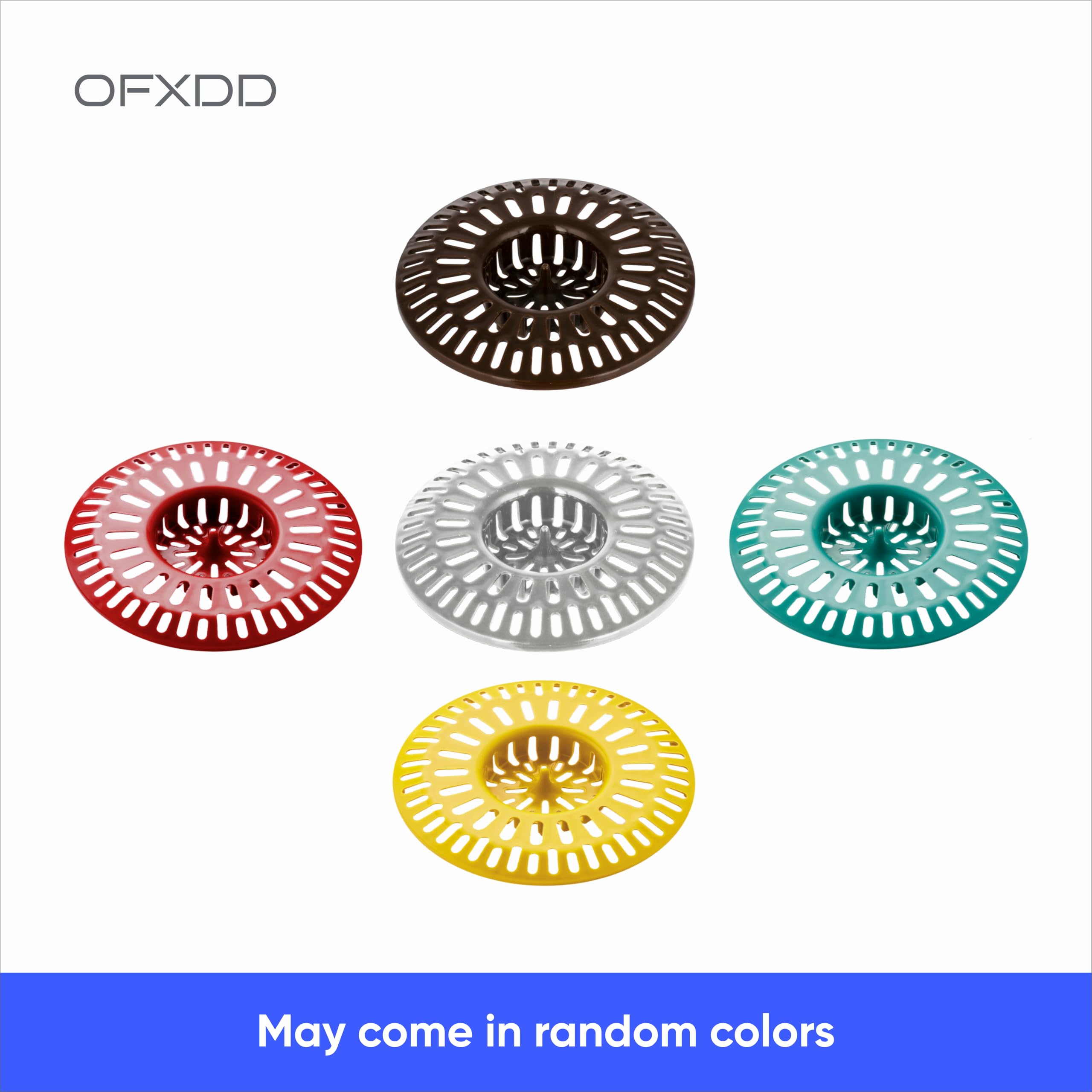 Cubierta de plástico para cesta de baño, 3 pulgadas, paquete de 2, trampa para desagüe de cocina, colador para fregadero, colador de pelo de ducha, escurridor para bañera
