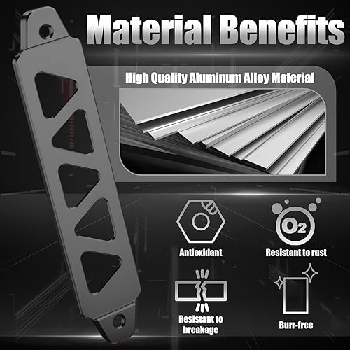 Miniatura 3 de Kit de sujeción de batería, soporte de montaje de amarre de batería de aleación de aluminio, soporte de sujeción de batería con pernos en J, kit