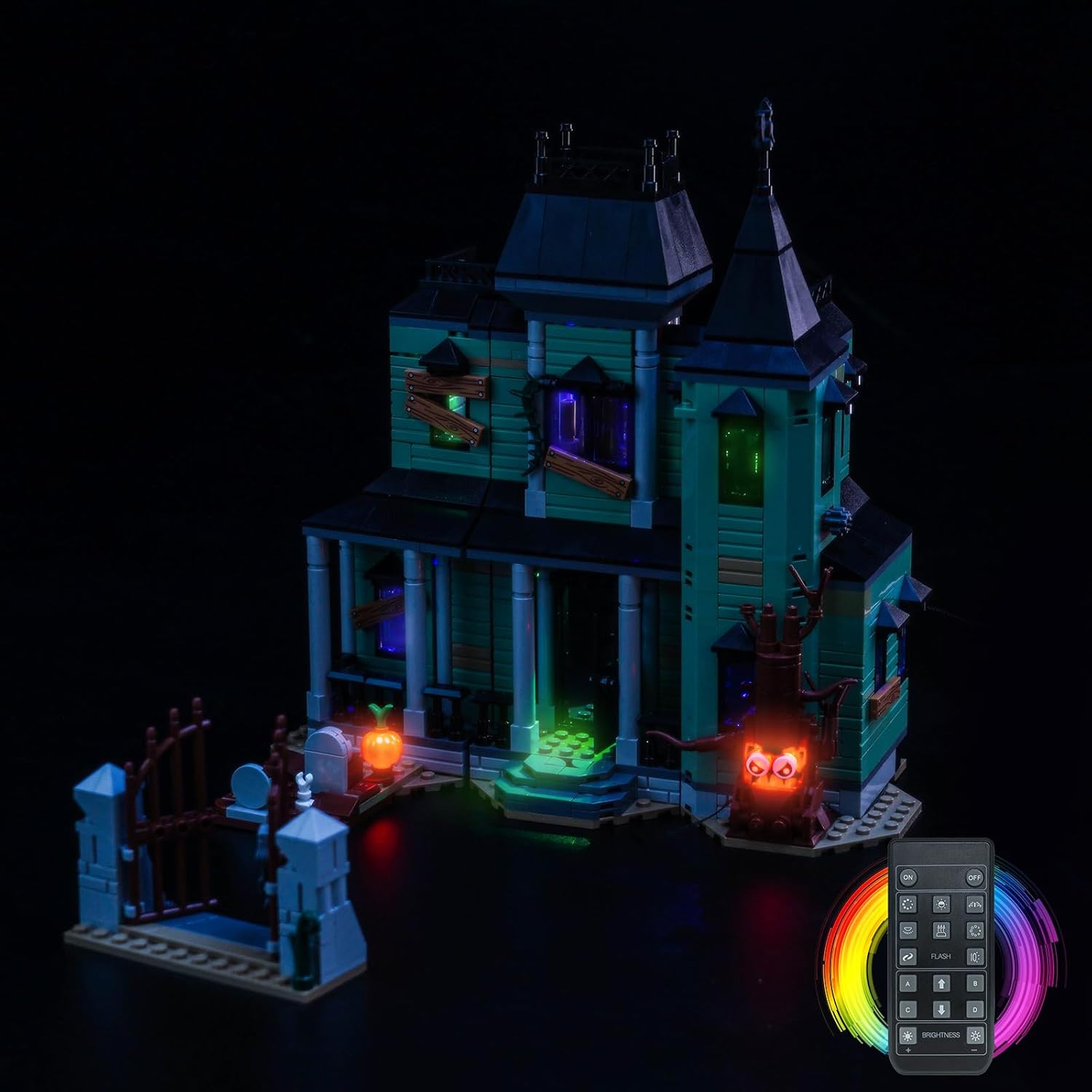LED Lighting Compatible with Lego 31167 Haunted Mansion,RC Light Kit Compatible with Lego Creator 3in1 31167 House Building,Model NOT Included - JUST Lights