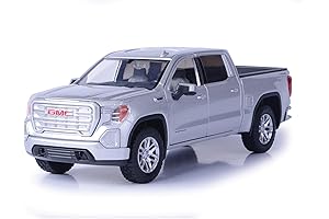 Motormax Model Compatible with GMC Sierra 1500 SLT Crew Cab 2019 Silver...