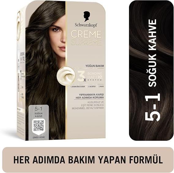 Schwarzkopf Creme Supreme Hair Dye 5-1 Cold Coffee