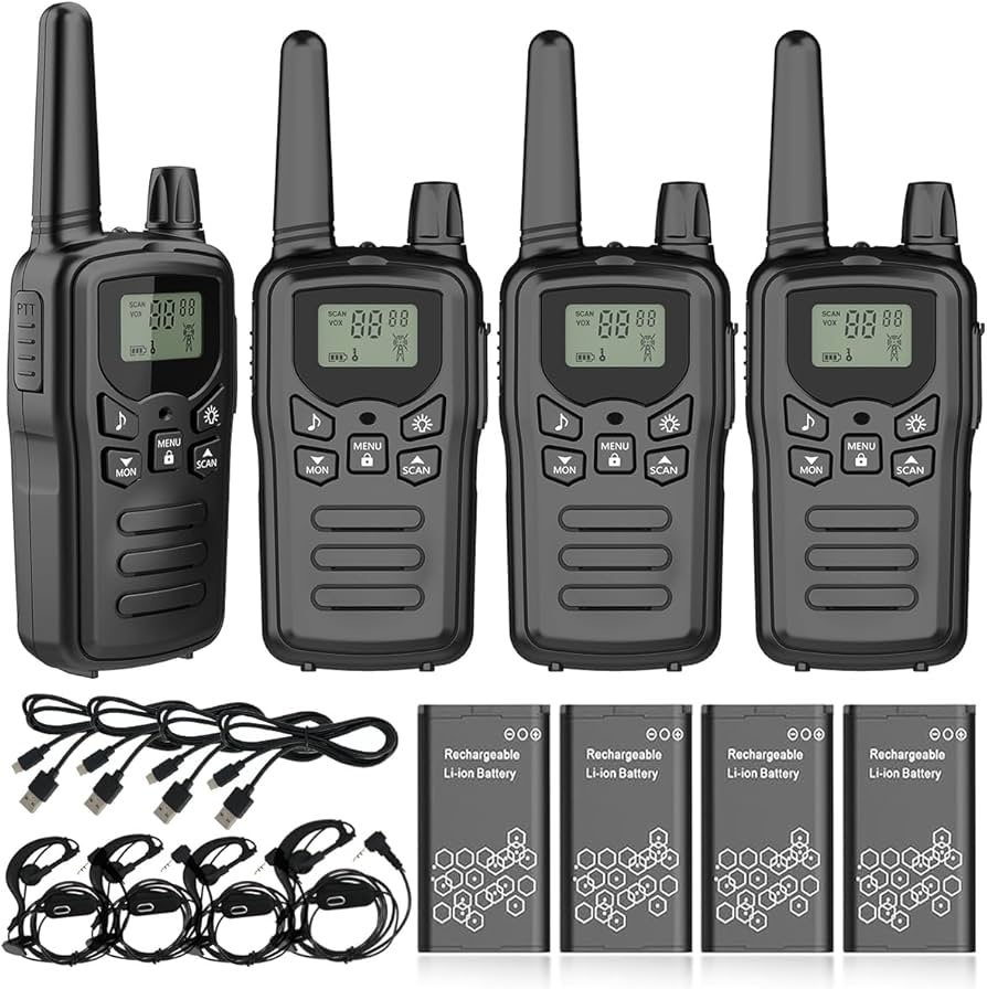 お得‼️トランシーバー 無線機 免許不要 災害・地震 緊急対応 4台セット 楽天市場】トランシーバー 無線機 免許不要 特定小電力 充電式