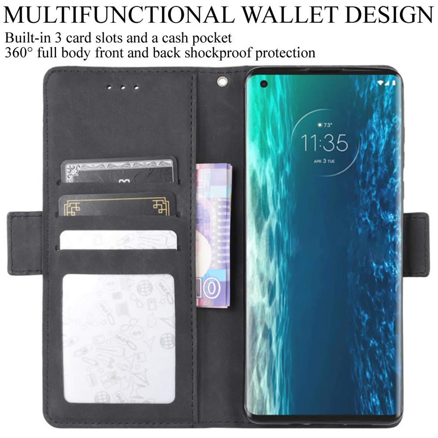 Cadorabo Custodia per Motorola Moto Edge 50 Ultra Book Cover