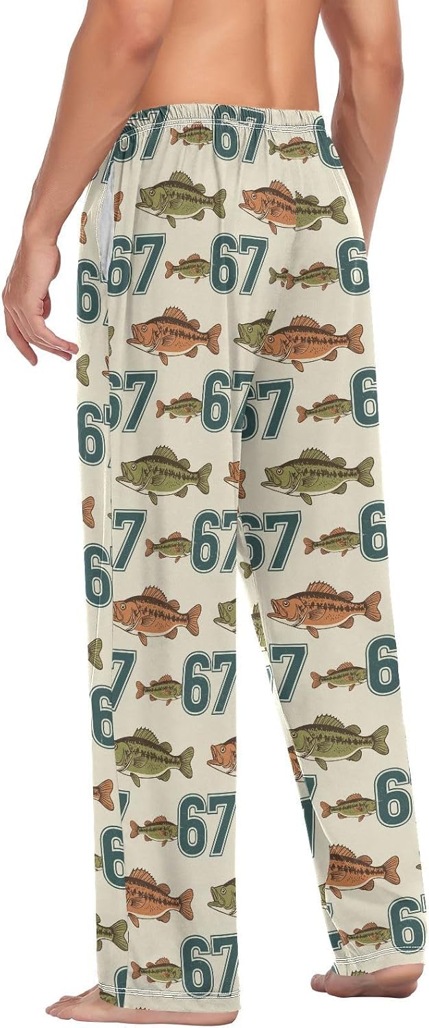 Men's Pajama Pants Sleep Lounge Pants Breathable Pjs Bottoms with Pockets - Image 5