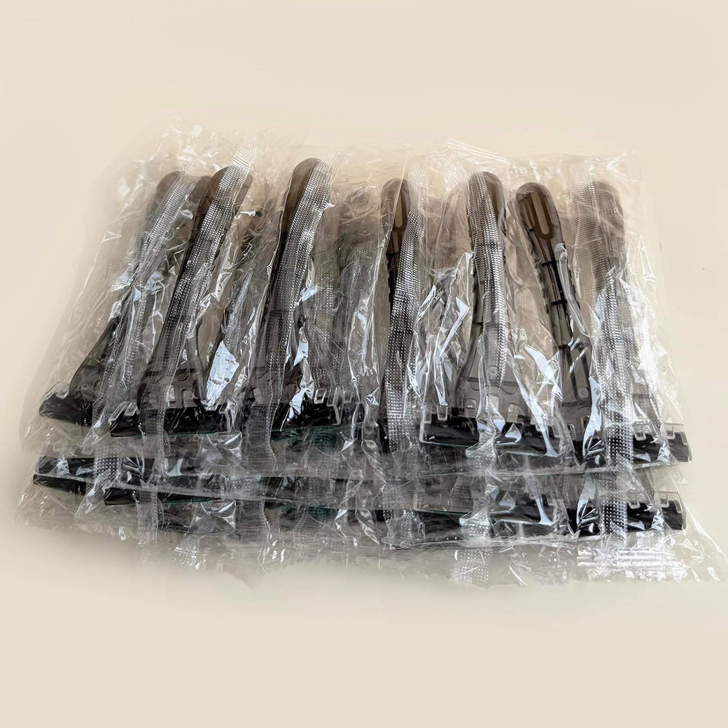 Disposable 3 Blades Razors Bulk, Travel Size Individually Wrapped Manual Razors with Stainless Steel Blade (Grey) (50)
