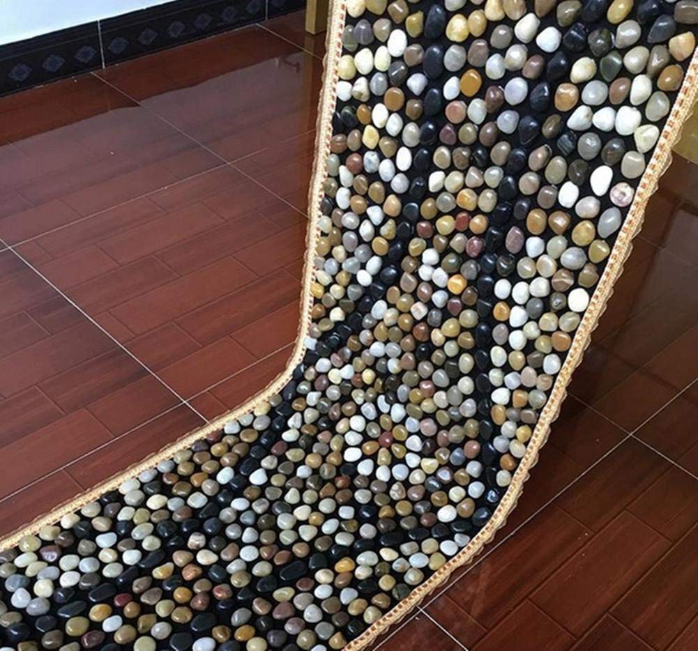 MU Stuoia di yoga di massaggio di riflessologia di ciottoli di sanità del ciottolo di massaggio naturale portatile dei ciottoli