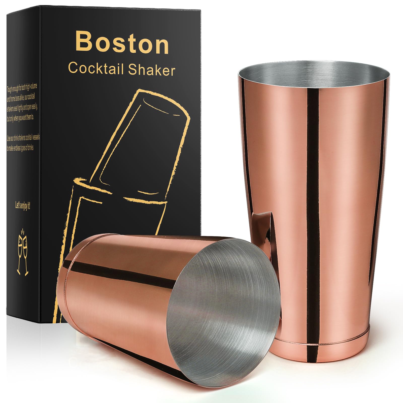 MUUKAIII 750ML Ensemble de Cocktails 20 Pièces d'accessoires à Cocktail en Acier Inoxydable Set de Barman Professionnel avec Support et 4 Antidérapants en Silicone Cadeau pour Hommes Femmes (Boston20 MUUKAIII 750ML Ensemble de Cocktails 20 Pièces d'accessoires à Cocktail en Acier Inoxydable Set de Barman Professionnel avec Support et 4 Antidérapants en Silicone Cadeau pour Hommes Femmes (Boston20