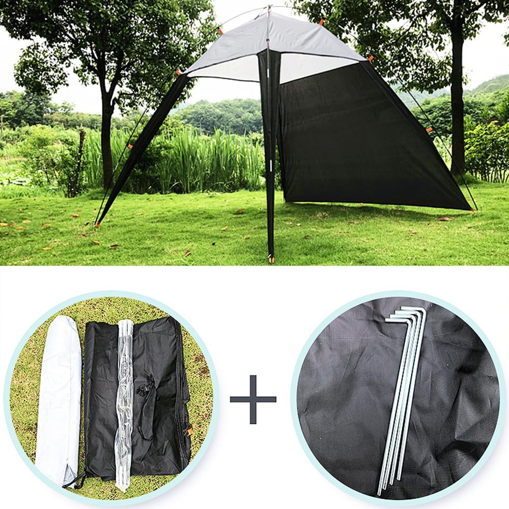 tettoia – Tenda parasole istantanea con borsa per il trasporto, protezione solare UPF 50+ per sabbia ed , protezione antivento portatile per campeggio, pesca, viaggi e giornate in spiaggia
