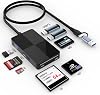 USB C USB 3.0 Multi Card Reader with USB Hub,8 in 2 XDSDTFCFMS Card，Sony Memory Stick Pro Duo Adapter,XD Card Reader 5Gps High Speed Read 8 Ports Simultaneously for Windows Mac OS Linux Android