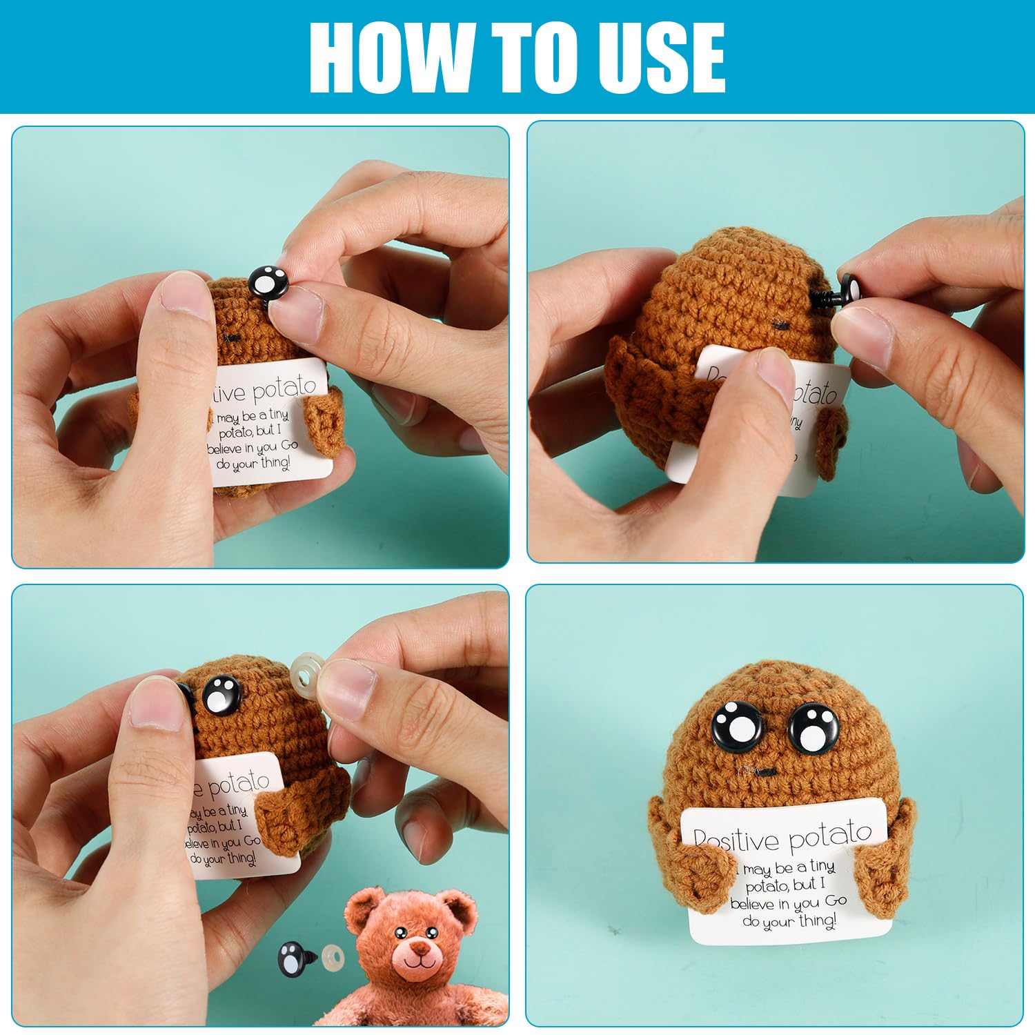 Hengxinc Lot De 240 Yeux De Securite Amigurumi Coloré