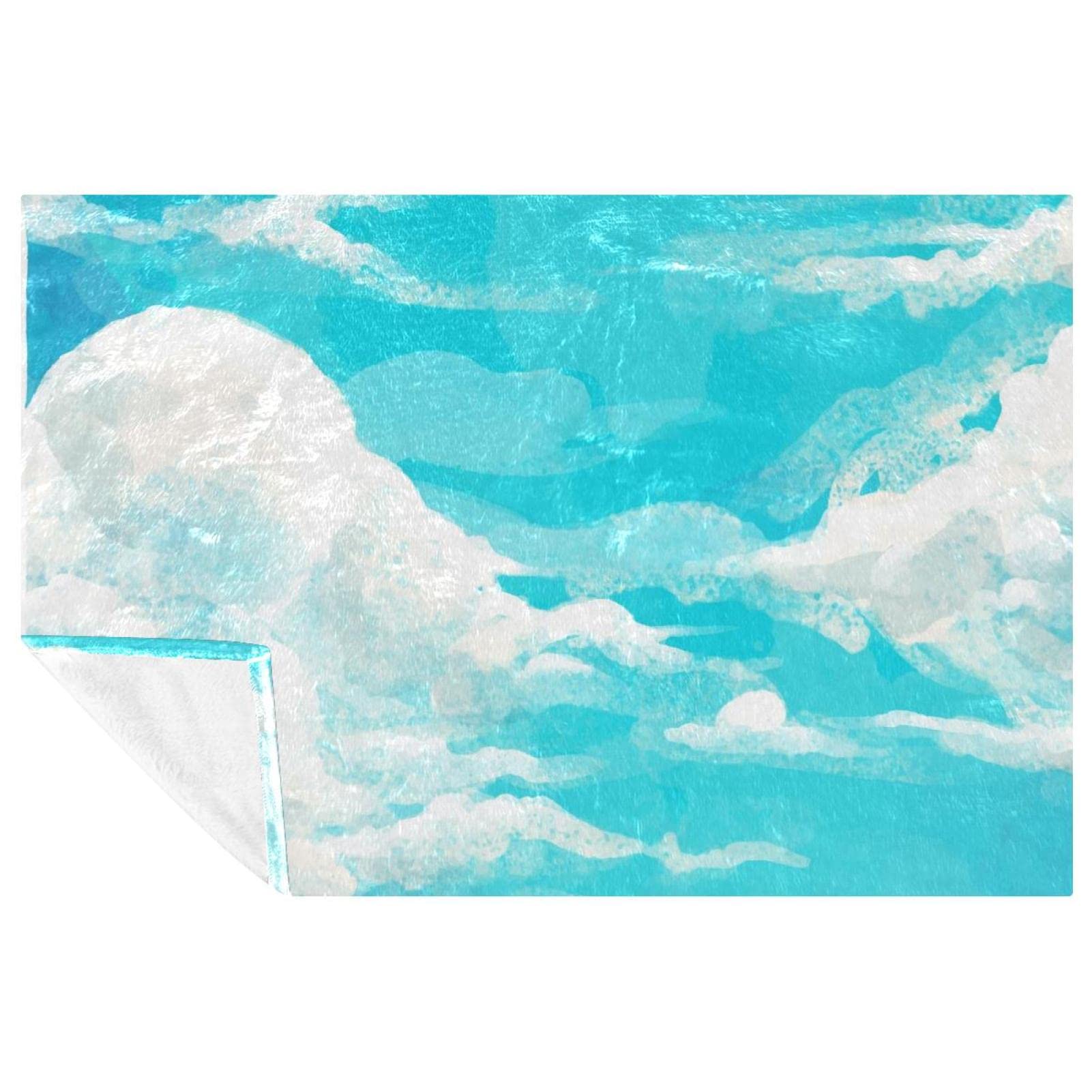 Couverture douce ciel bleu de qualité supérieure pour un confort de lit incomparable