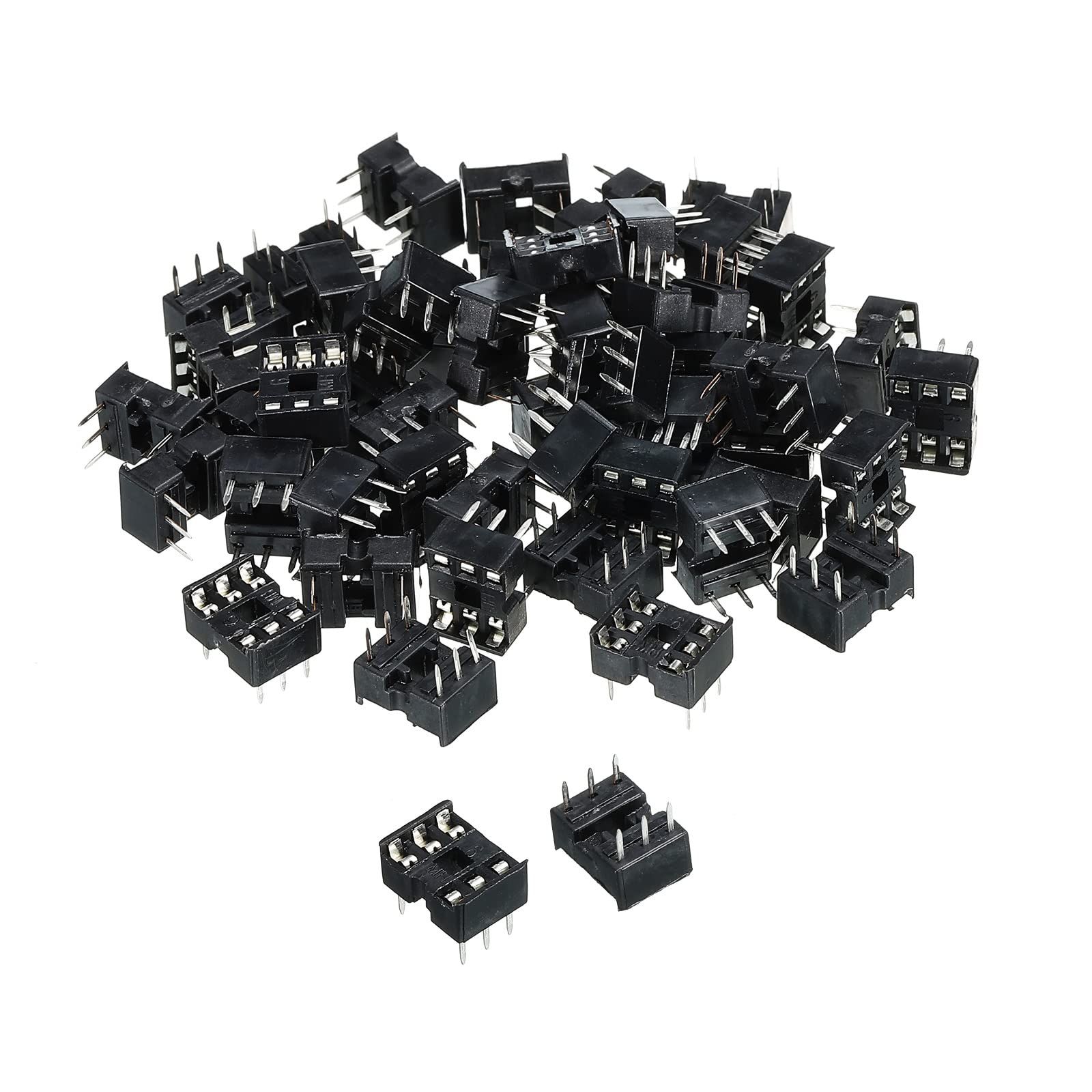 Sourcing Map 10x DIP-IC-Sockel 40-polig – Raster 2,54 Mm, Rundes Pin-Design, Für Leiterplatten-Chips