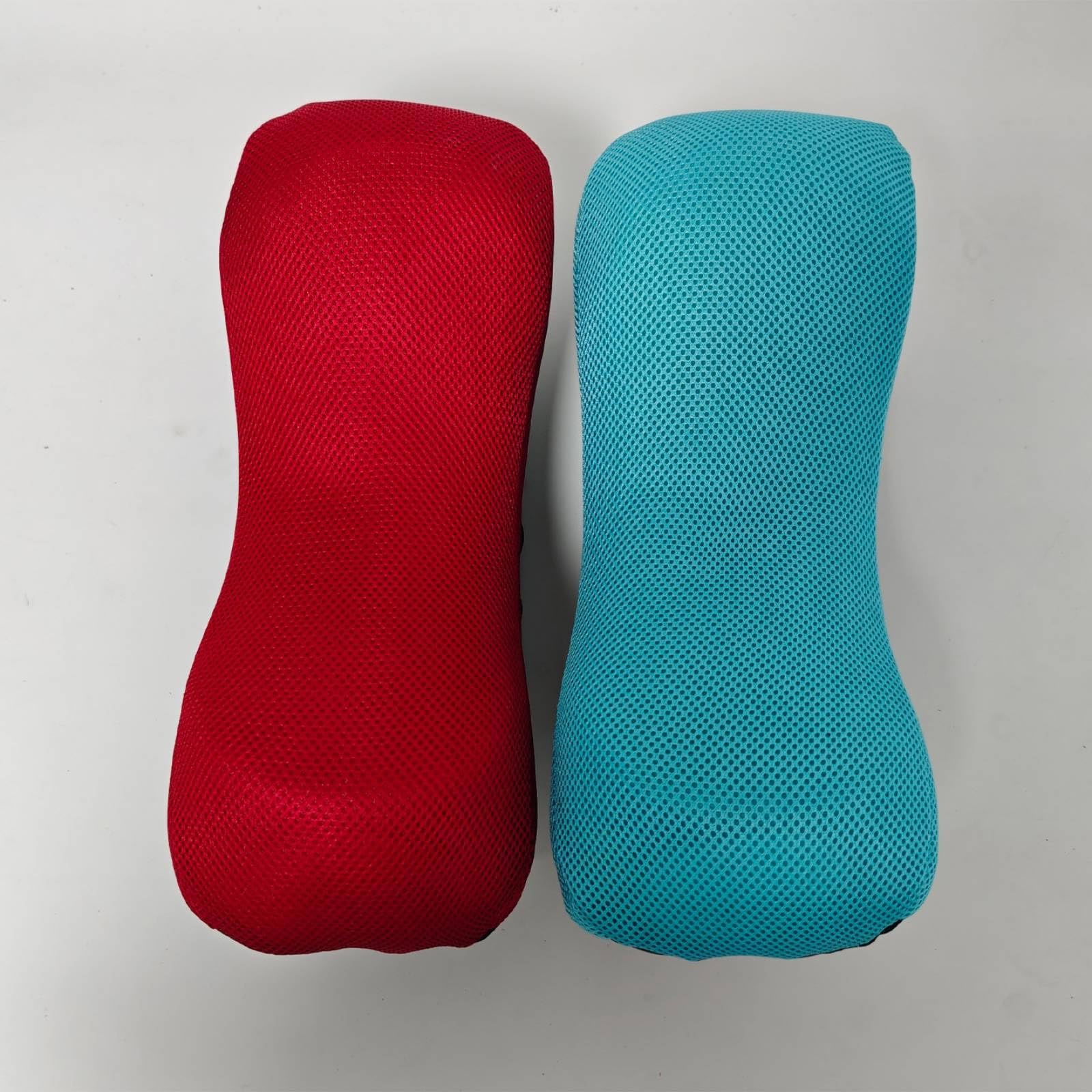 2 Pezzi Cuscino Pelvico Supporto Ergonomico Cuscino Allenamento Colonna Portatile Attrezzatura Fitness per Riabilitazione, Esercizi di Flessibilità, Blu