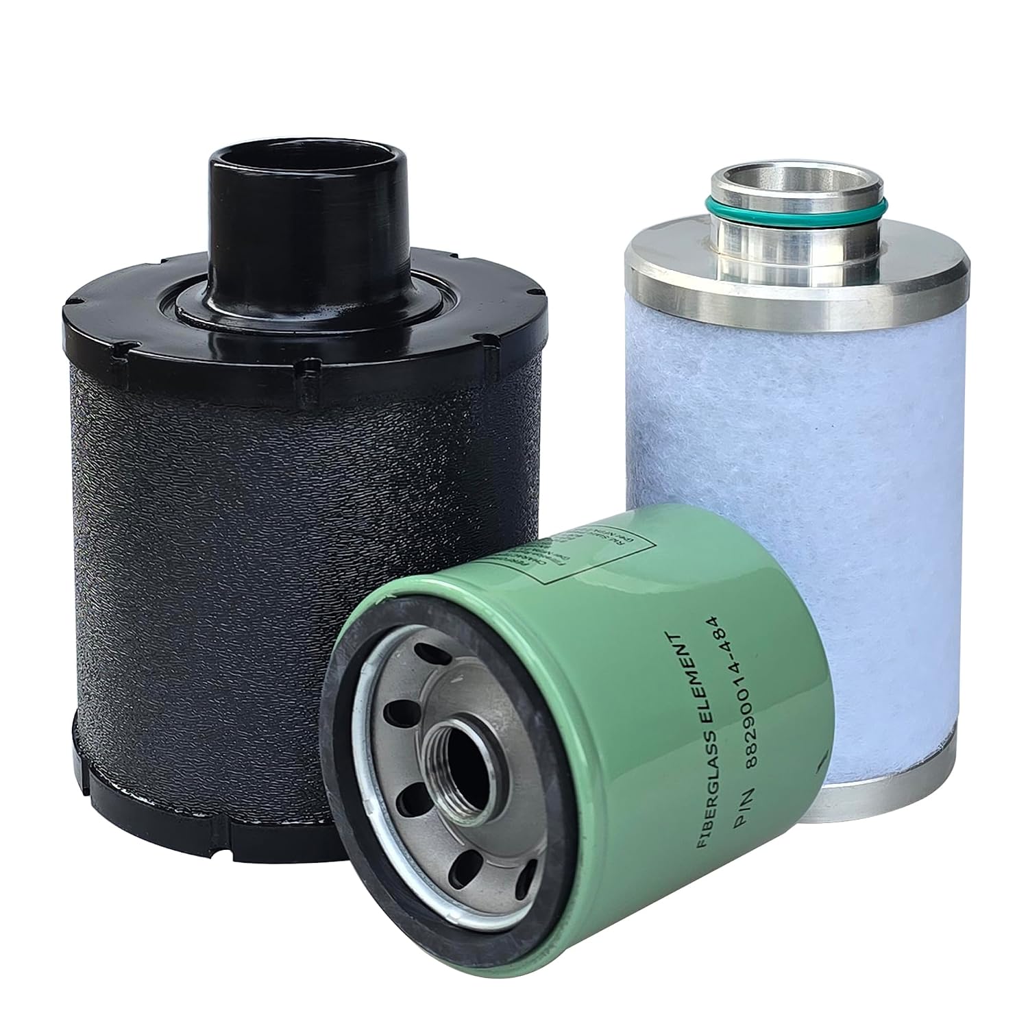 88290015-049 Air/Oil Separator, 88290014-486 Air Filter, 88290014-484 Oil Filter, Replacement Maintenance Kit Compatible for Screw Air Compressor