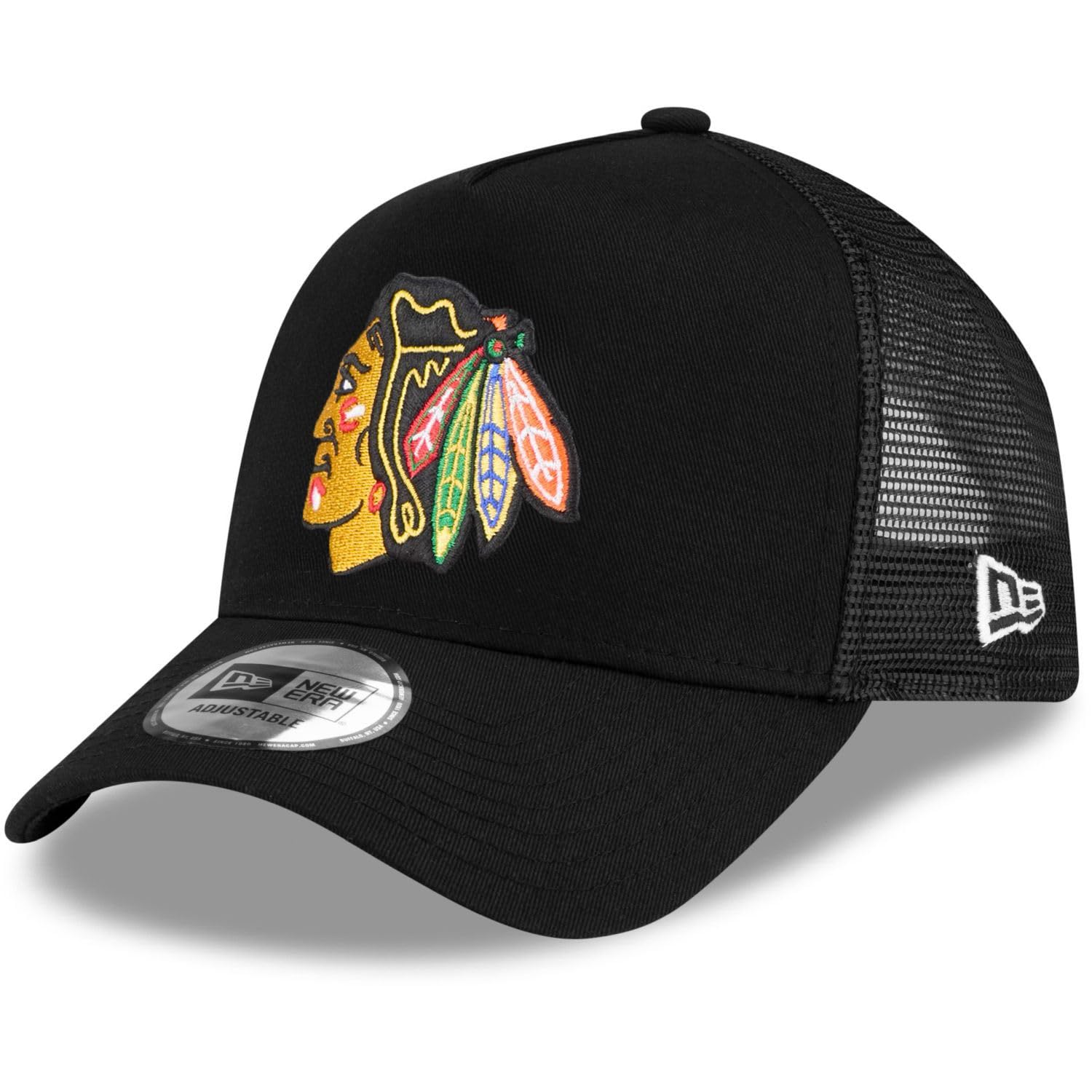 New Era Mesh A-Frame Trucker Cap - NHL Chicago Blackhawks - One Size