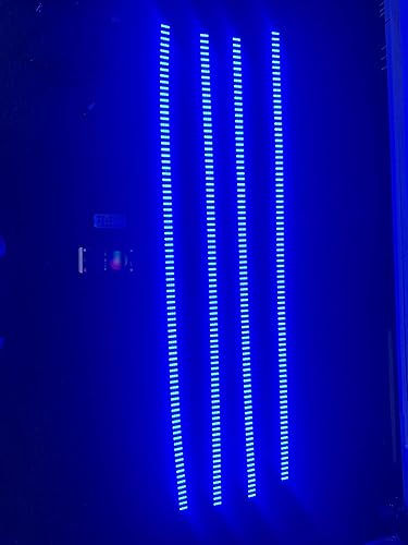 Miniatura 6 de Sando Tech Dream Chase RGB cambiante Quad Row 2 piezas de 4 pies + 2 tiras de luz LED de 6.5 pies de 6.5 pies, 4 enchufes, sincronización de música,