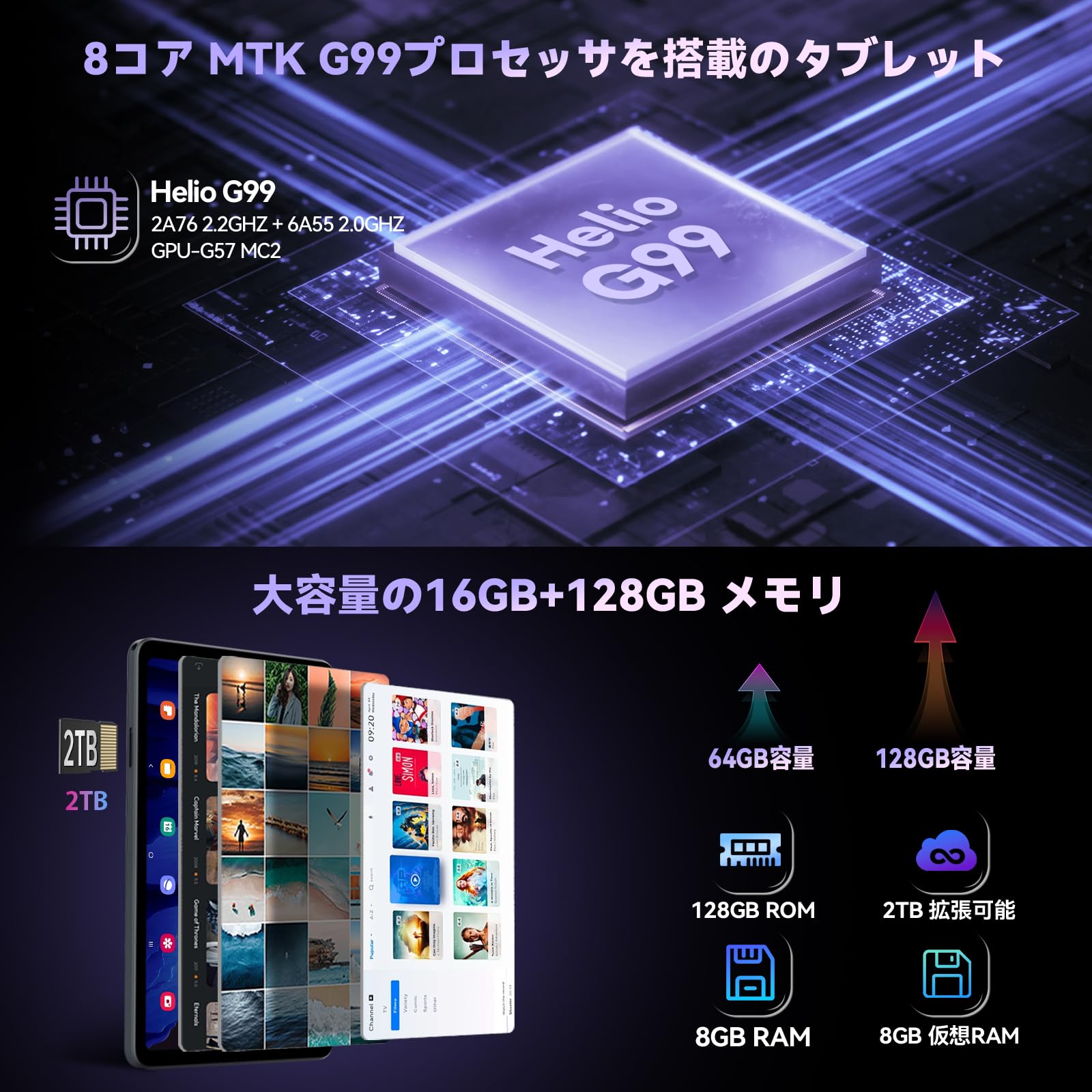 Amazon.co.jp: タブレット8インチ G99 Headwolf FPad5 Android 14