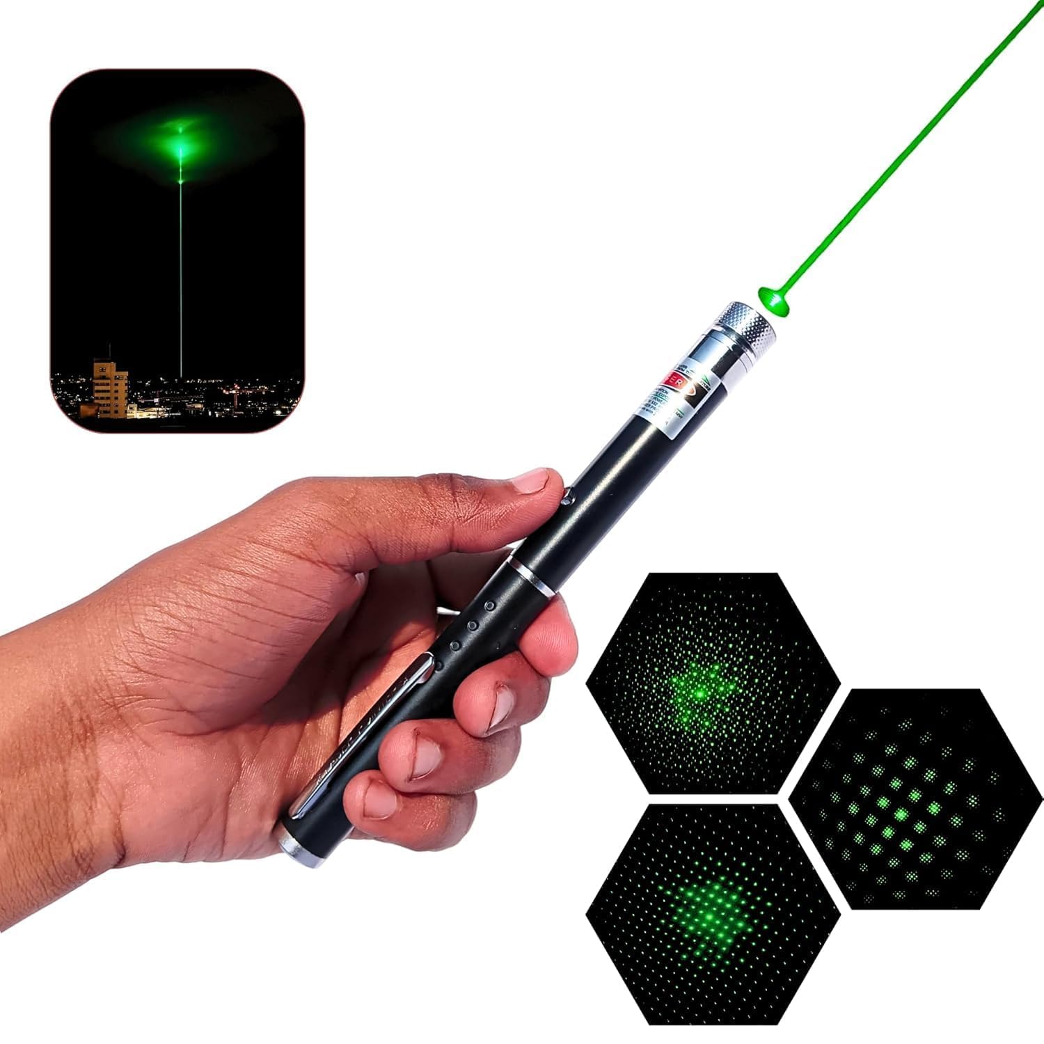 Ultra Powerful Green Laser Pointer Pen, 1000 FT Range with Adjustable Cap for Presentation, Long Range Laser Beam with Extra Disco Light Effect, Ideal for Project Design and Professional Use-image-44
