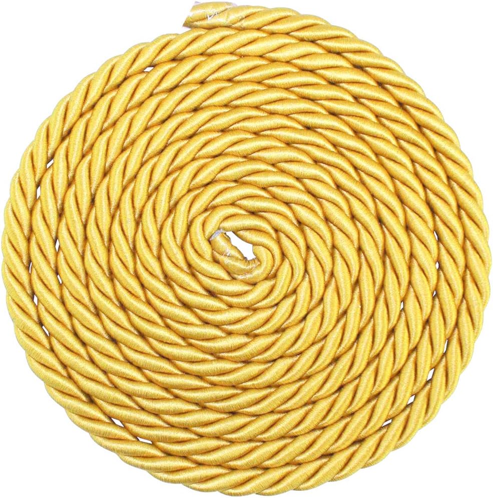 ArRord Gold Shiny Twist Cord Choker Thread Twine String Rope Piping Supplies Chain 3 Yards : Everything Else