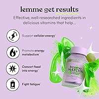 Vista 2 de Lemme Matcha Superfood Energy Gummies with Organic Matcha Green Tea, Vitamin B12 and Antioxidant CoQ10 to Support Cellular Energy, Metabolism &