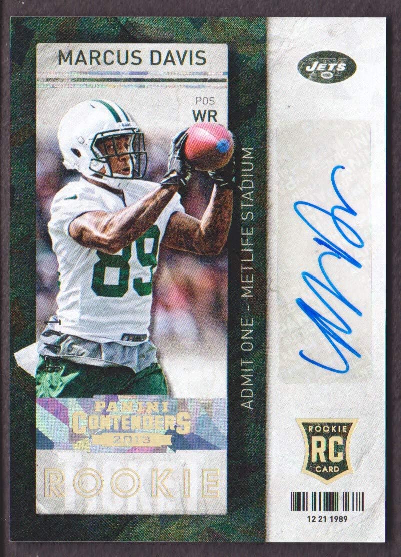 2013 Panini Contenders Football Cracked Ice #130B Marcus Davis 07/21 AUTO