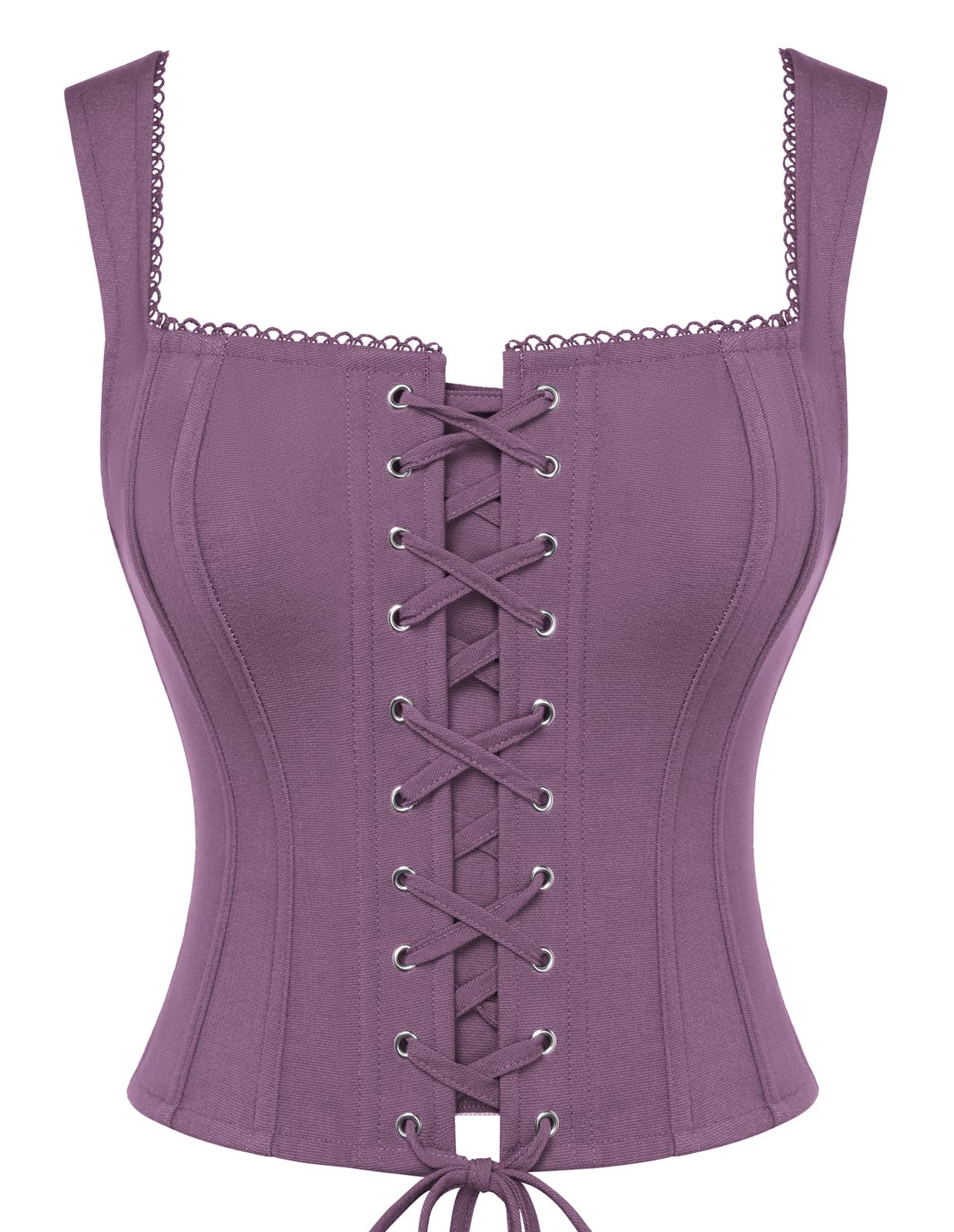 SCARLET DARKNESS Corset à lacets pour femme - Style Renaissance - Y2K - Bustier
