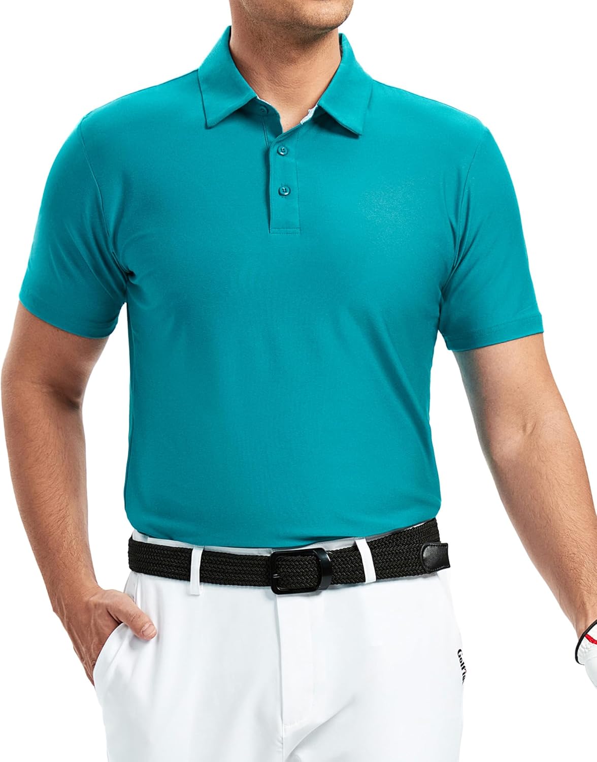 Alex Vando Mens Golf Shirt Moisture Wicking Quick-Dry Short Sleeve Casual Polo Shirts for Men - Image 2
