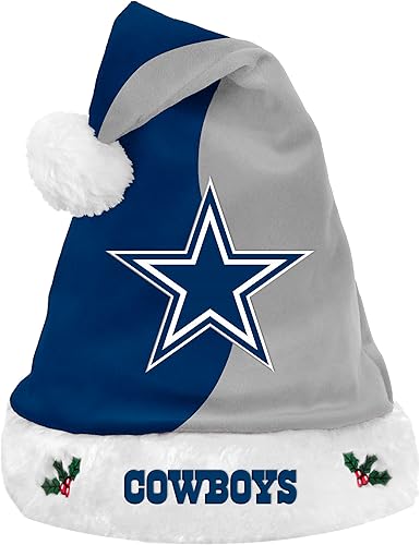 Miniatura 4 de FOCO NFL 2017 - Gorro de Papá Noel de felpa básica para Navidad