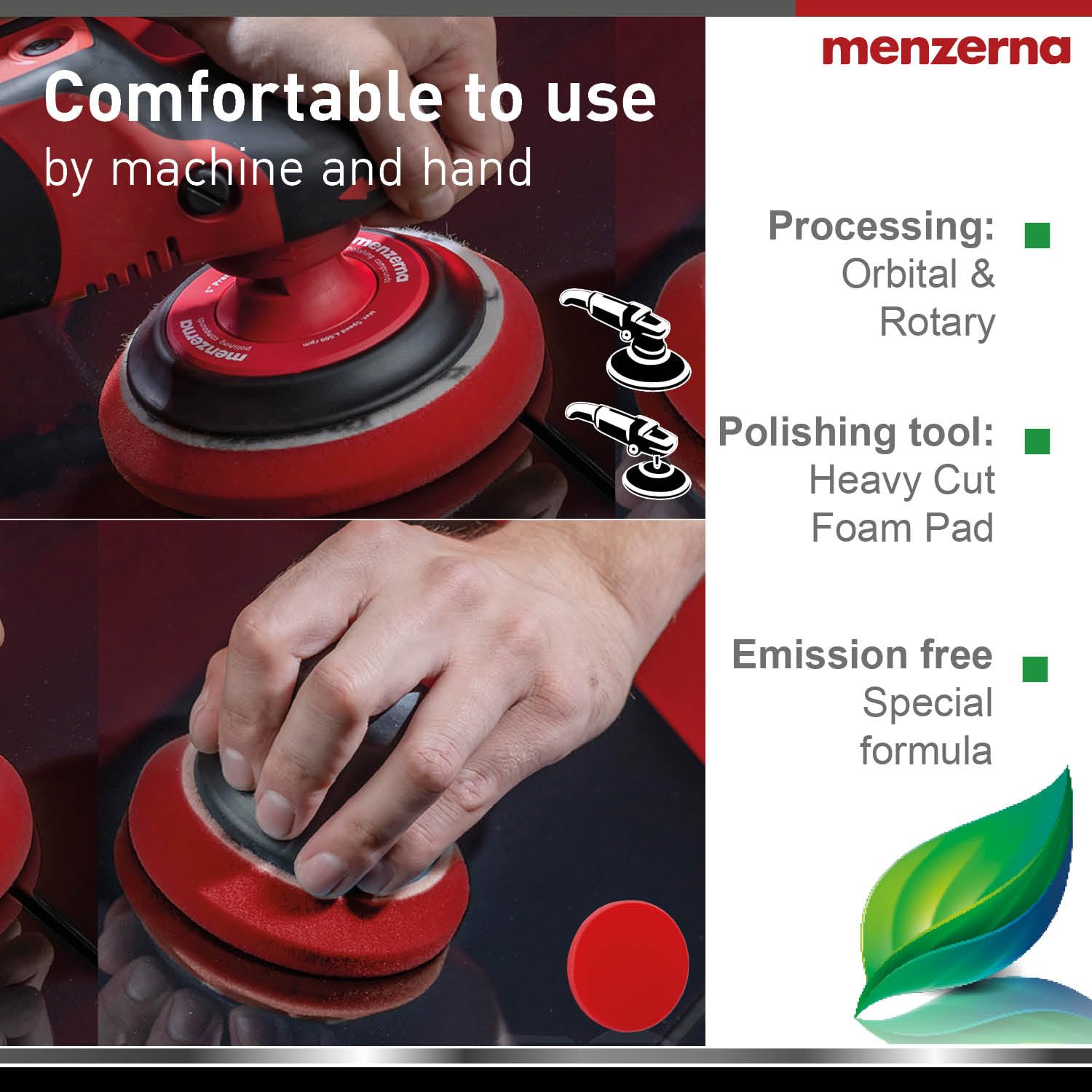 menzerna Heavy Cut Compound 400 Green LINE Car Polish I Heavy Cut, Medium Cut & Finish I Buffing & Polishing Compound for Scratch Repair I for ScratchesI High Abrasion, Silicone Free I 32oz