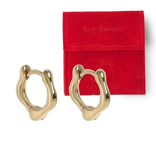 Hey Harper Hoop Earrings For Women Trendy - Lightweight Waterproof