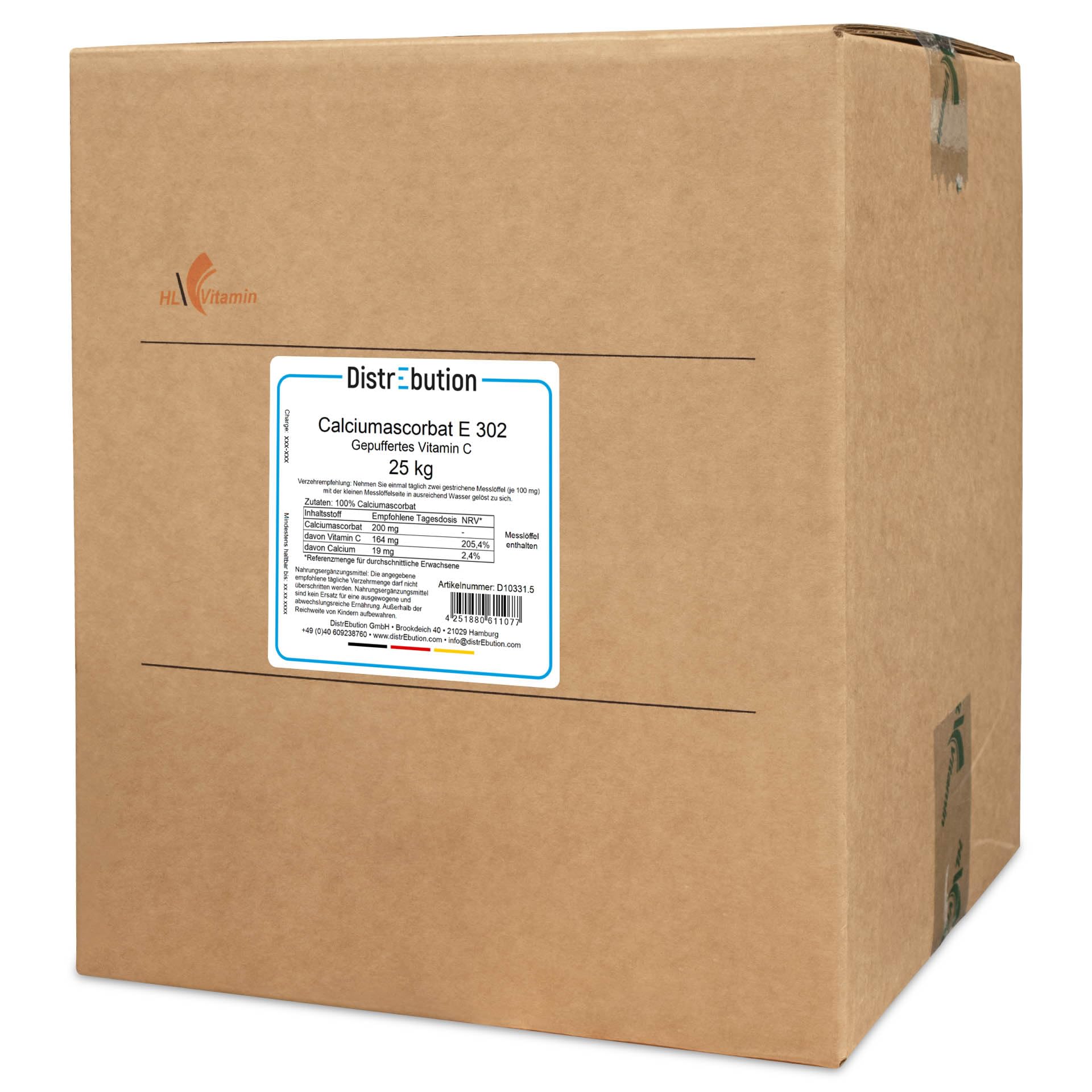 Vitamin C Pulver 25kg Calciumascorbat E 302 gepuffert