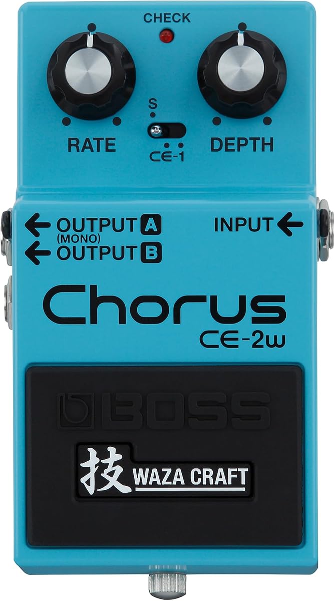 BOSS CE-2W Chorus | Premium Waza Craft Guitar Effect Pedal with Analog Circuitry | True Reproduction of the Legendary CE-2 & CE-1 Chorus Pedals | Made in Japan | 5-Year Warranty | Premium Waza Craft Guitar Effect Pedal with Analog Circuitry, True Reproduction of the Legendary CE-2 and CE-1 Chorus Pedals