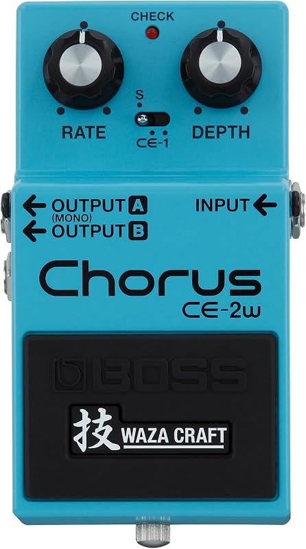 BOSS CE-2W Chorus | Premium Waza Craft Guitar Effect Pedal with Analog Circuitry | True Reproduction of the Legendary CE-2 & CE-1 Chorus Pedals | Made in Japan | 5-Year Warranty | Premium Waza Craft Guitar Effect Pedal with Analog Circuitry, True Reproduction of the Legendary CE-2 and CE-1 Chorus Pedals