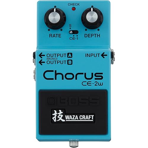 BOSS CE-2W Chorus | Premium Waza Craft Guitar Effect Pedal with Analog Circuitry | True Reproduction of the Legendary CE-2 & CE-1 Chorus Pedals | Made in Japan | 5-Year Warranty