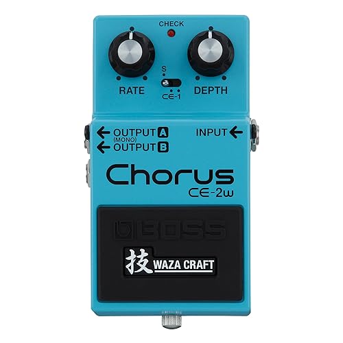 BOSS CE-2W Chorus | Premium Waza Craft Guitar Effect Pedal with Analog Circuitry | True Reproduction of the Legendary CE-2 & CE-1 Chorus Pedals | Made in Japan | 5-Year Warranty
