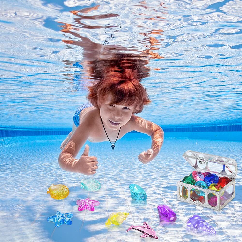 10Stk Tauchjuwelen Für Pool Kinder Tauchspielzeug Edelstein-Pool