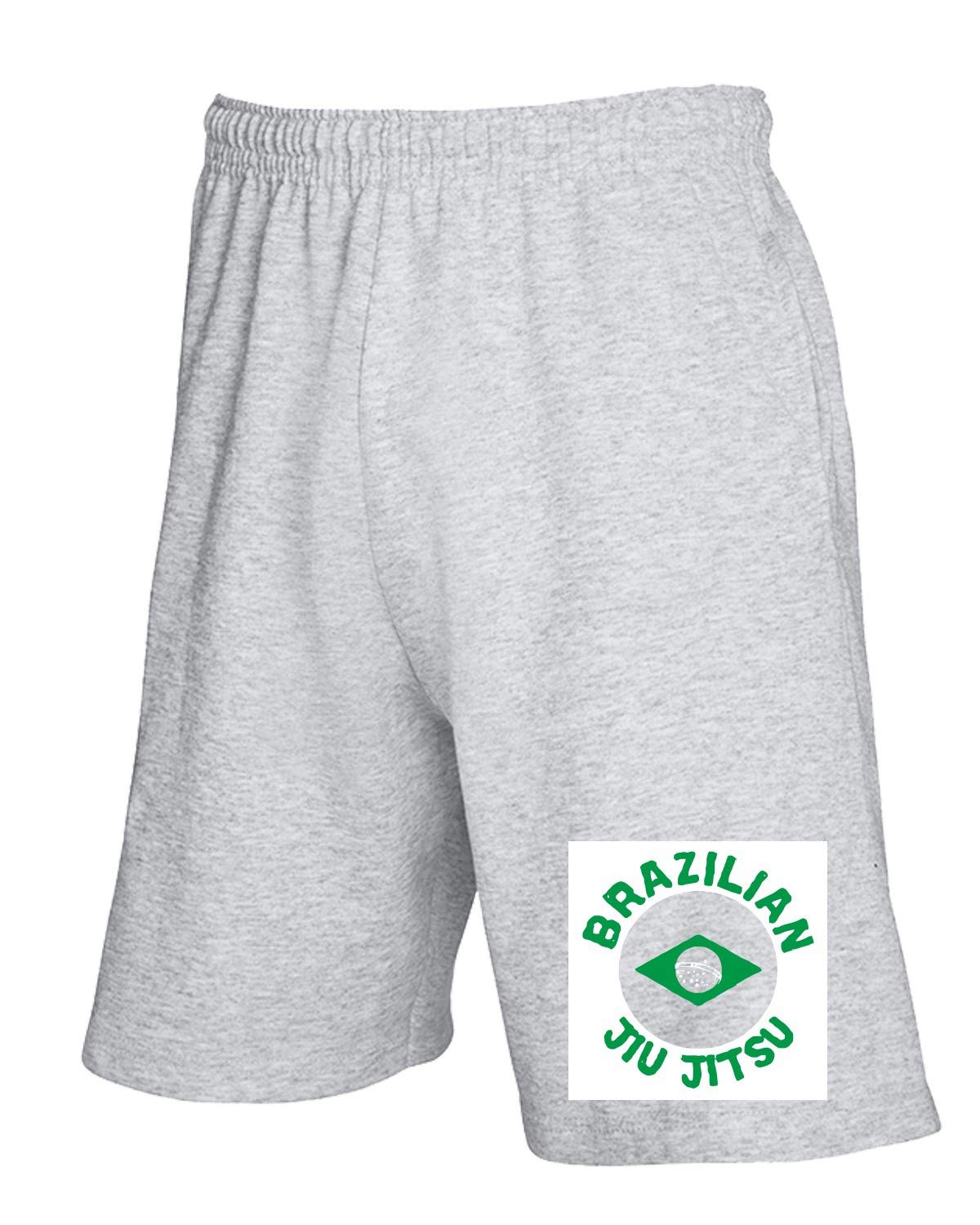 T-Shirtshock Sweatpants Shorts Grey WTC1087 Brazilian jiu Jitsu