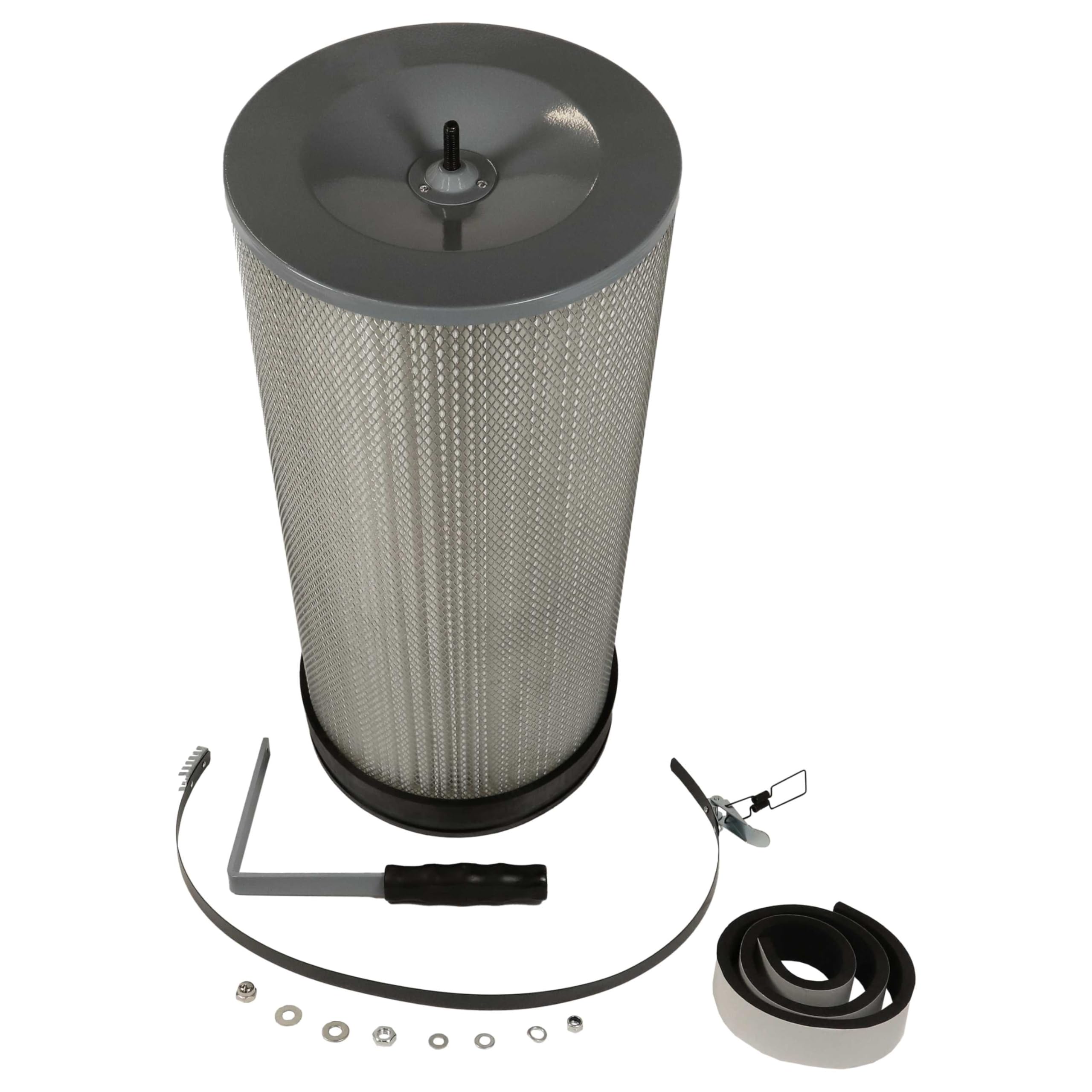 vhbw 2x Feinstaubfilter Ersatz für Holzmann ABSFF850 für Absauganlage | Feinstaub-Filterpatrone mit Reinigungsbürste