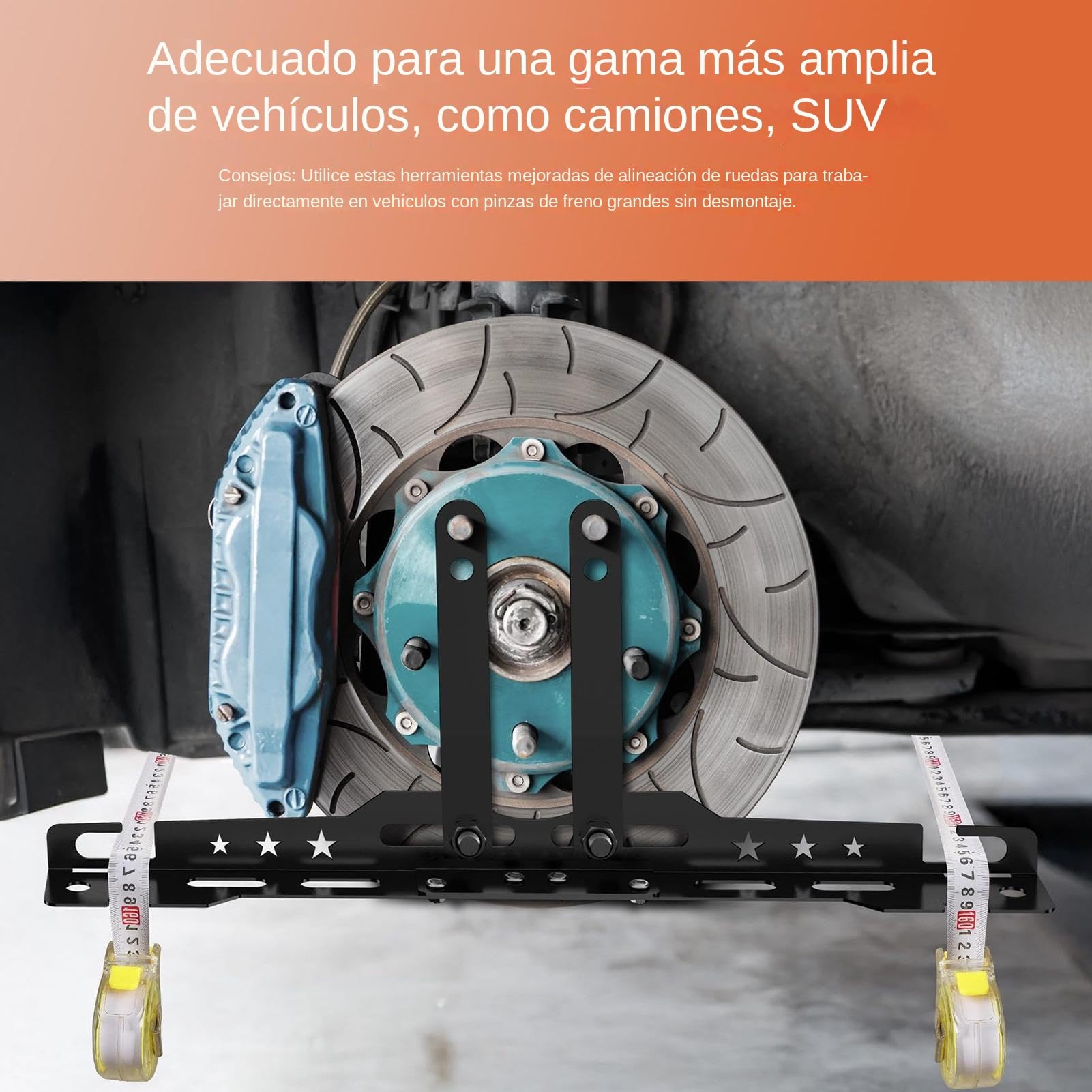 Strumenti di Allineamento delle Ruote per Automotive,Misuratore Di Angolo Di Inclinazione | Apparecchiatura Appesa Con 2 Metrici Per Officina Garage Veicoli | Piastre Bilanciamento Ruote Veicolo Per Auto Camion SUV Berlina Bicicletta Garage Casa Officina